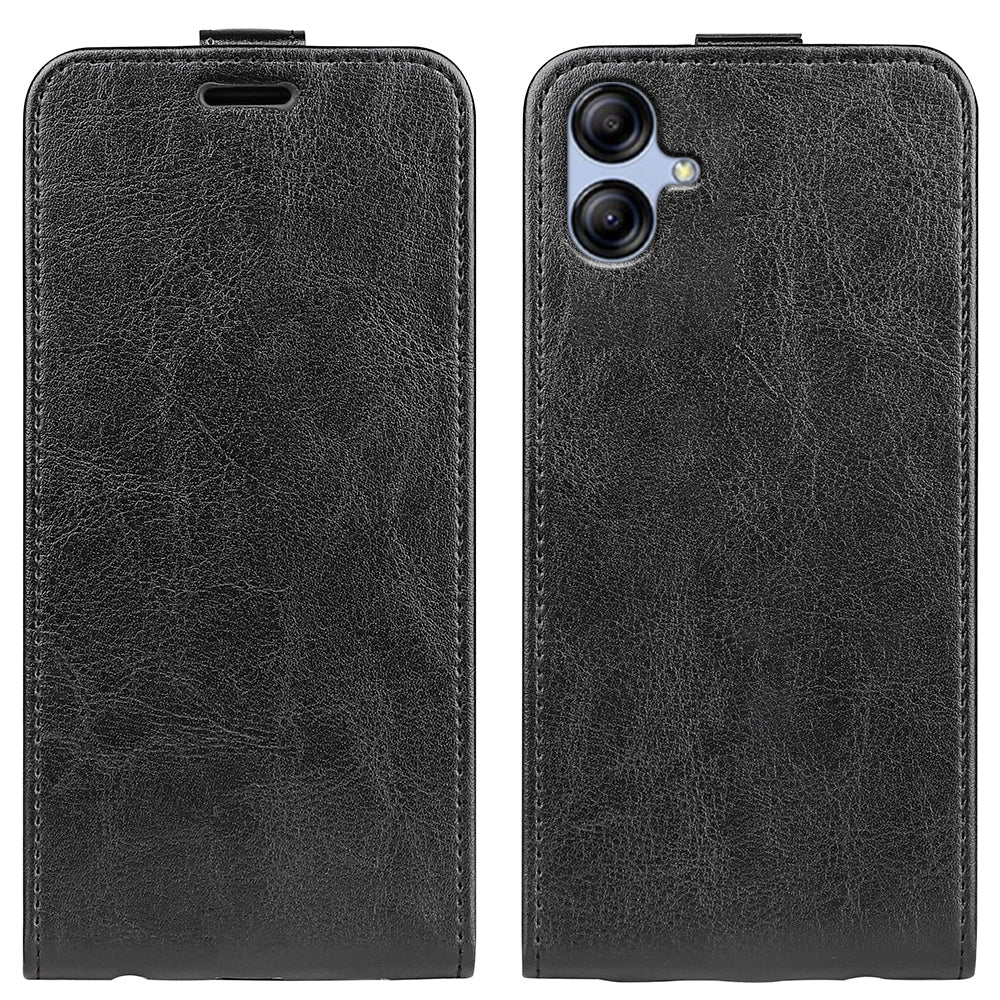 For Samsung Galaxy A04e 4G F04 4G M04 4G Crazy Horse Texture Vertical Flip Cover PU Leather Card Slot Magnetic Clasp Protective Phone Case For Samsung Galaxy A04e 4G F04 4G M04 4G Crazy Horse Texture Vertical Flip Cover PU Leather Card Slot Magnetic Clasp Protective Phone Case